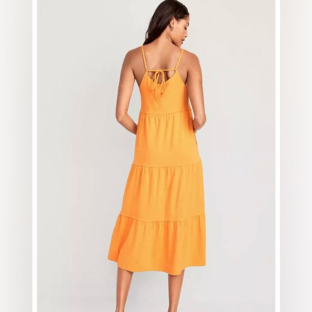 New Old Navy Tie-Back Midi Dress - Picture 7 of 9